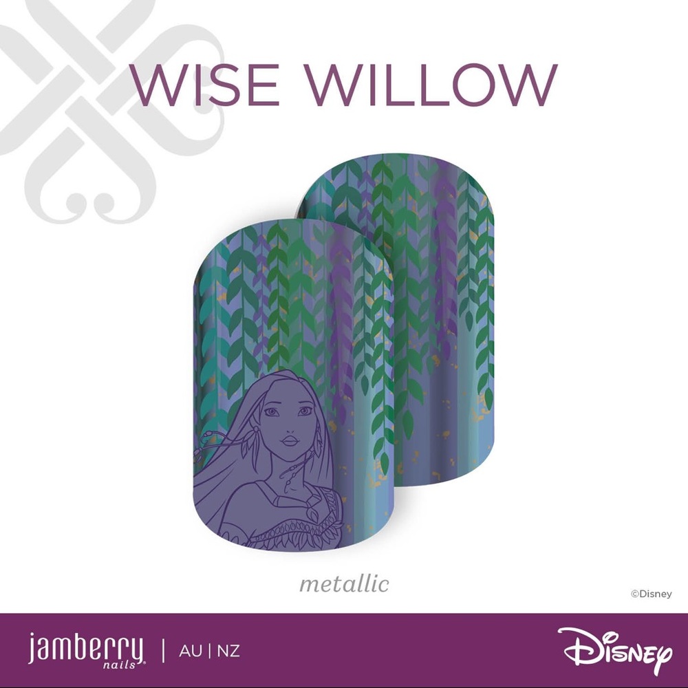 ✨ BOGO 50% Off ✨ Jamberry Disney Princess Nail Wraps - Wise Willow (Full Sheet)